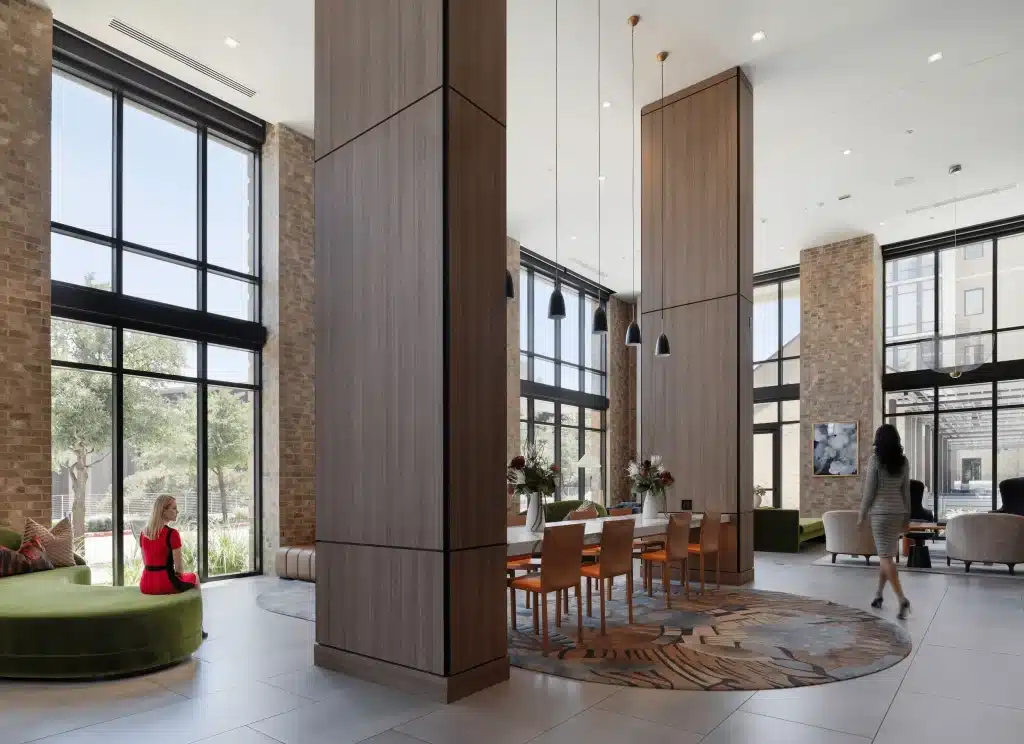 Contemporary lobby interior, Austin TX